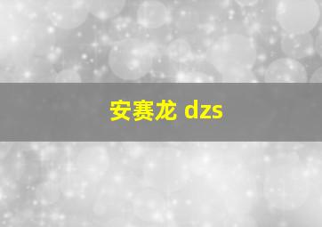 安赛龙 dzs